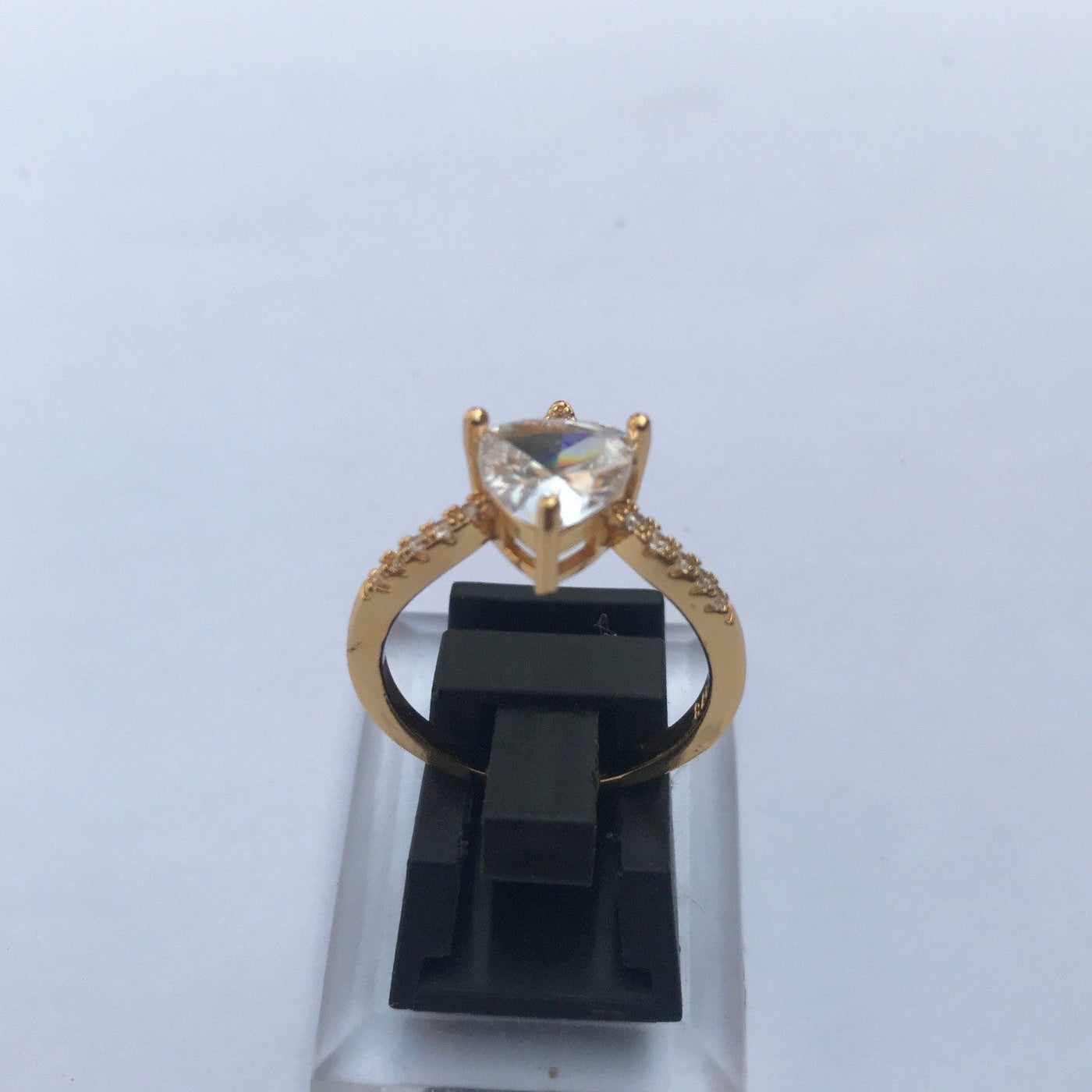 Signature Pear water drop Ring - Zircon Filling