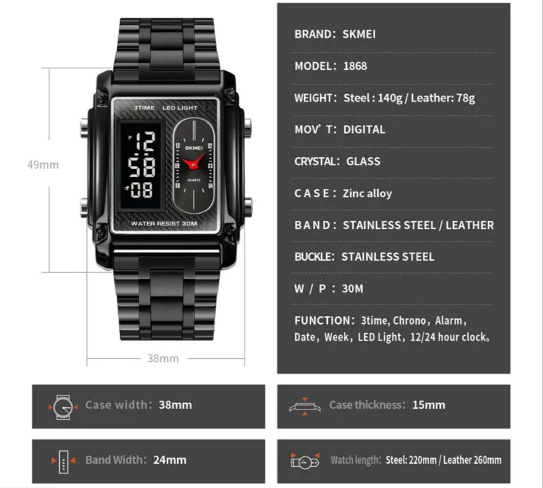 Original SKMEI - Dual time - Limited Edition Model